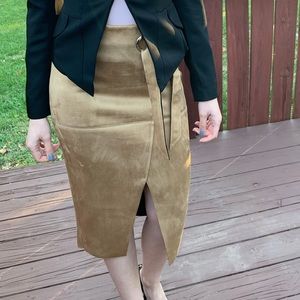 River Island faux suede Pencil skirt